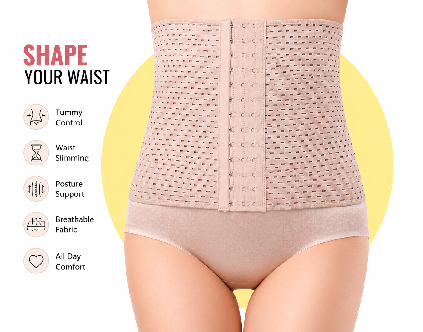 Belly Belt Hollow Corset Sports Fitness Reducing Waist Body Shaper